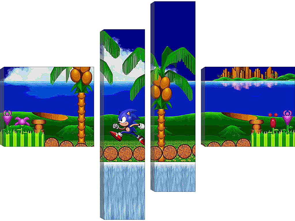 Модульная картина - Sonic The Hedgehog 2
