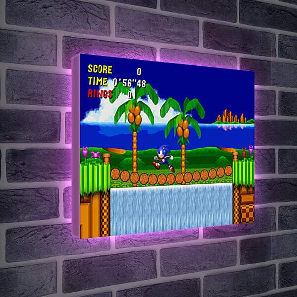 Лайтбокс световая панель - Sonic The Hedgehog 2

