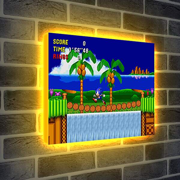 Лайтбокс световая панель - Sonic The Hedgehog 2
