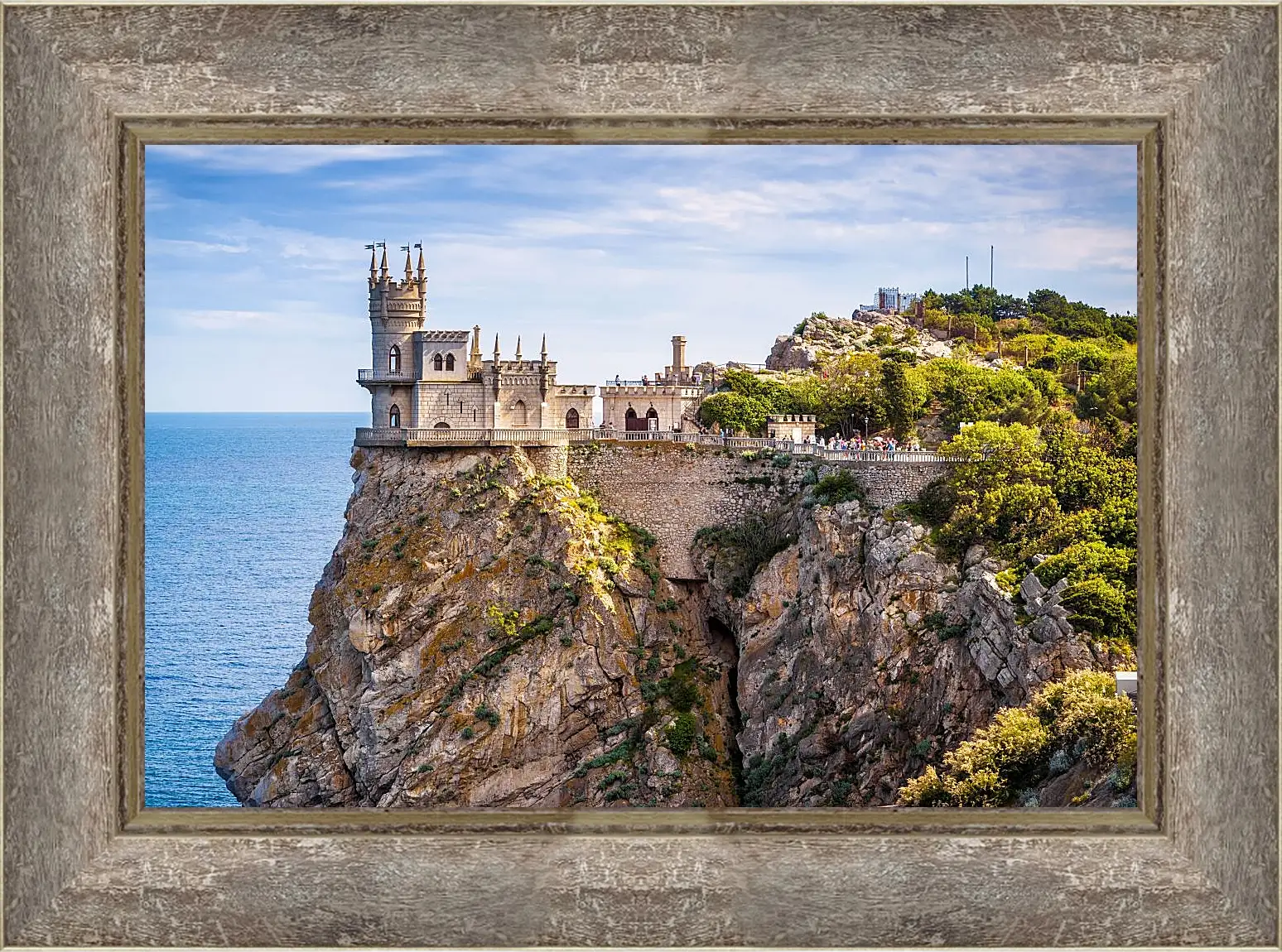 Картина в раме - Ласточкино гнездо. Крым