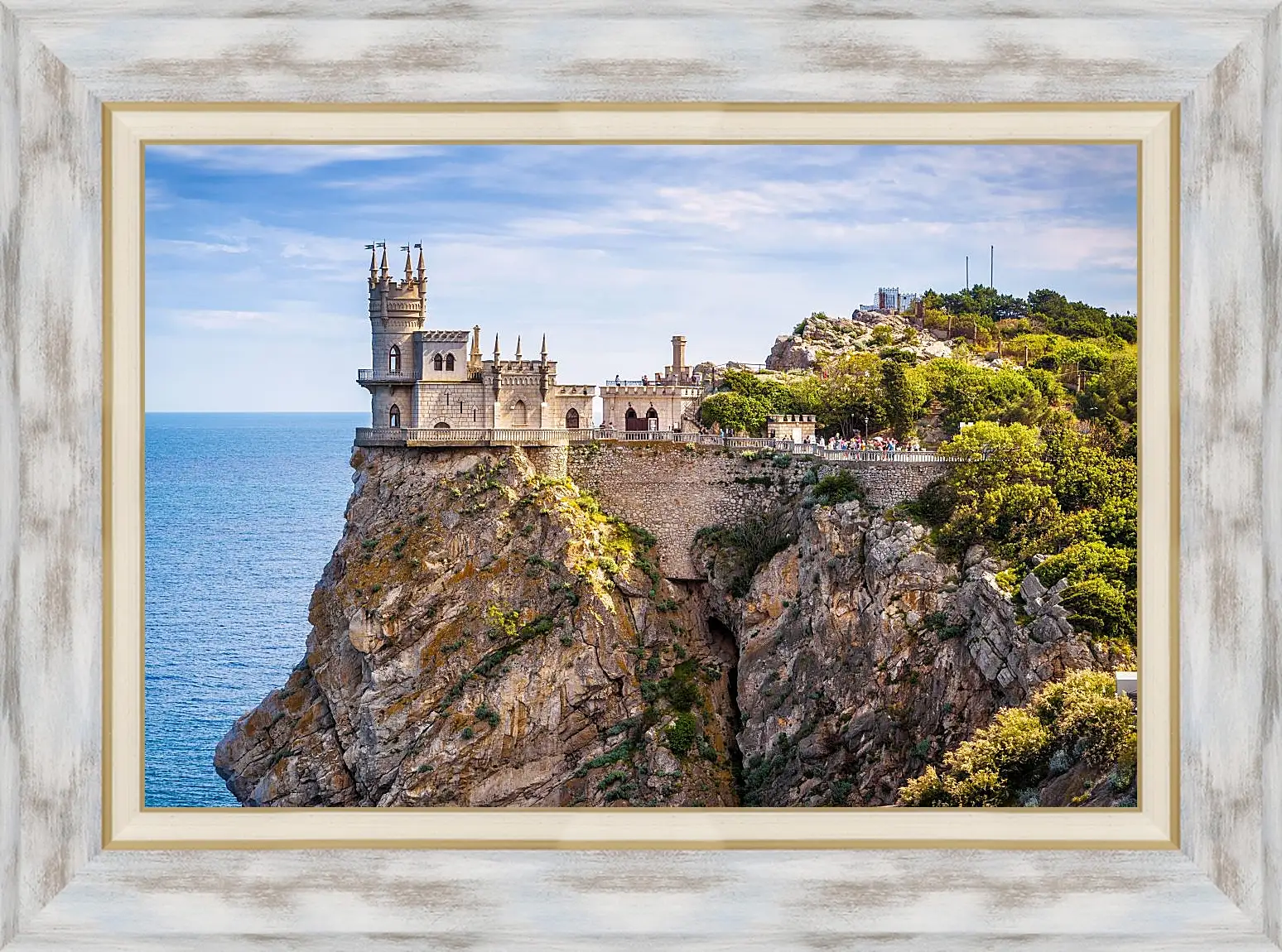 Картина в раме - Ласточкино гнездо. Крым