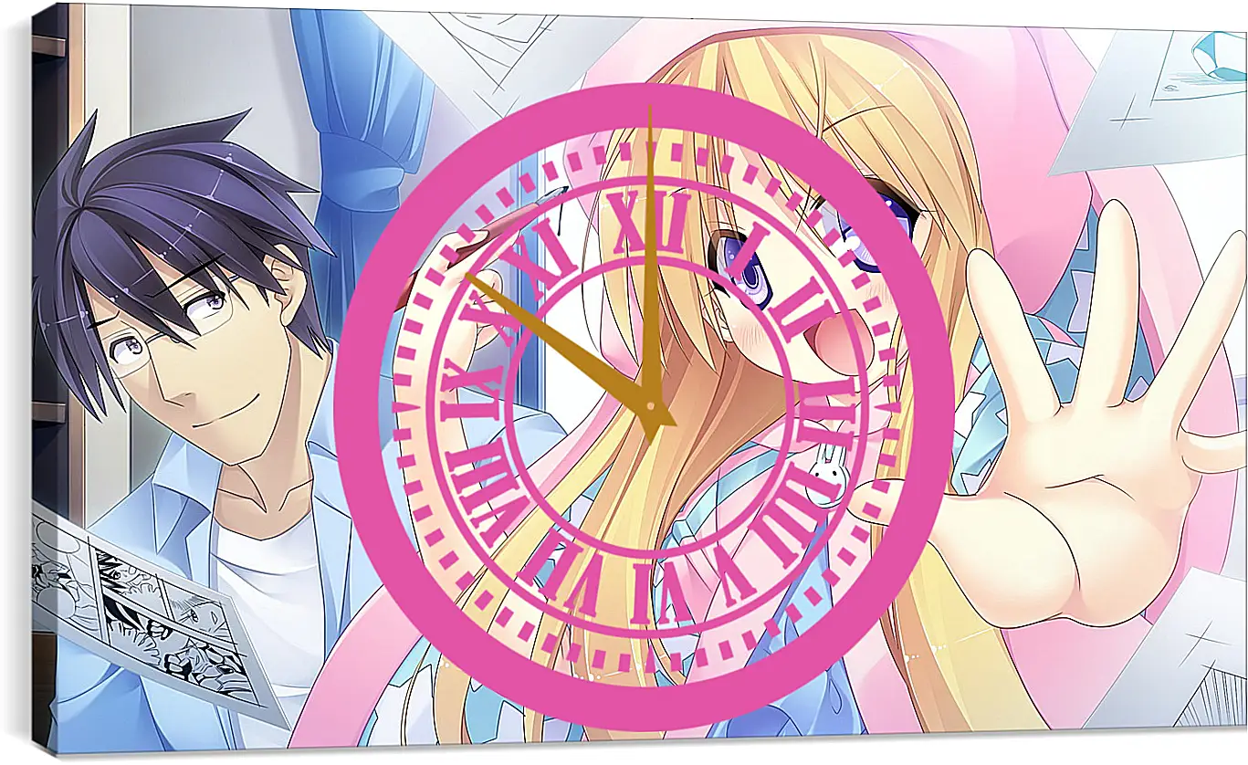 Часы картина - Otama! ~otaku Nakama Wa Chikkoi Mania~
