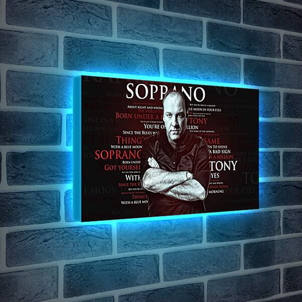 Лайтбокс световая панель - Клан Сопрано. The Sopranos
