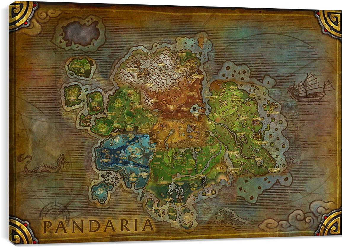 Постер и плакат - World Of Warcraft: Mists Of Pandaria
