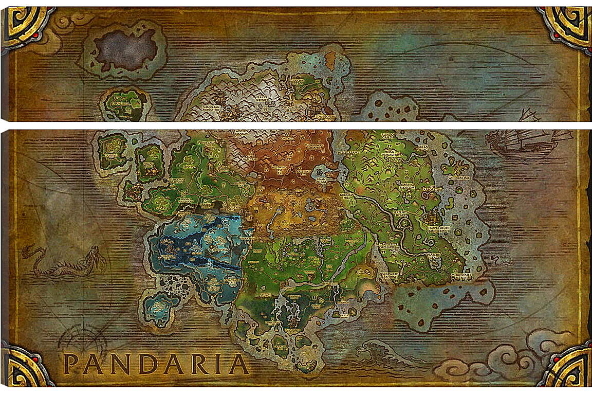 Модульная картина - World Of Warcraft: Mists Of Pandaria
