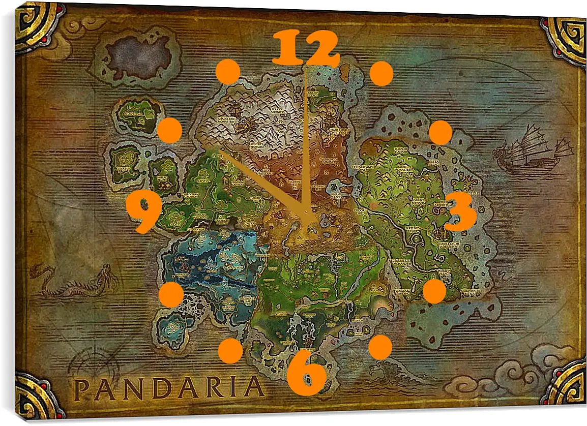 Часы картина - World Of Warcraft: Mists Of Pandaria
