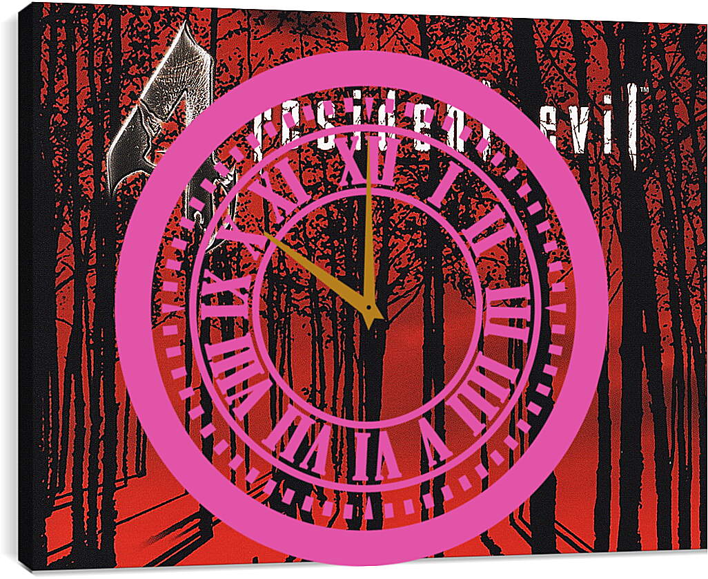 Часы картина - Resident Evil 4