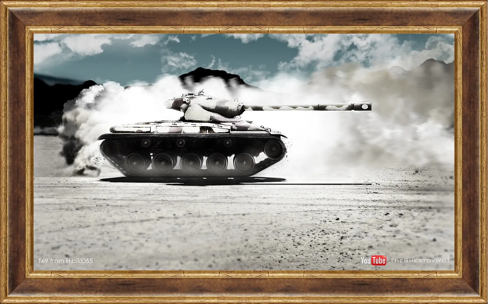 Картина в раме - World Of Tanks