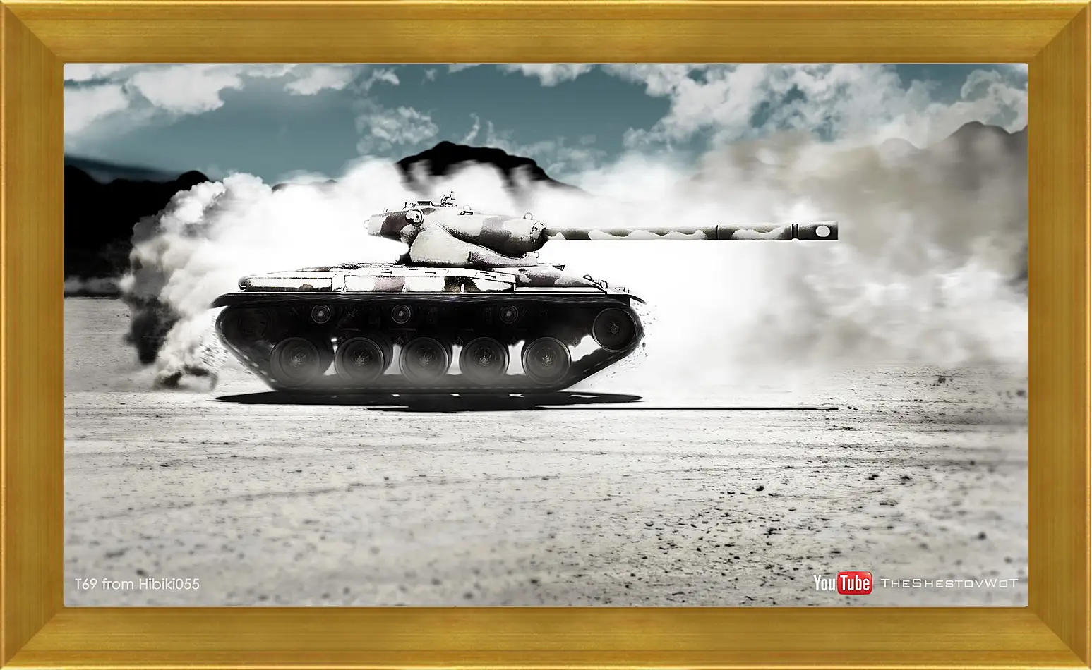 Картина в раме - World Of Tanks