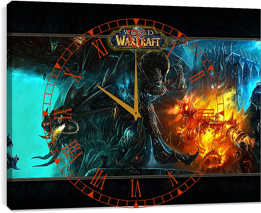 Часы картина - World Of Warcraft