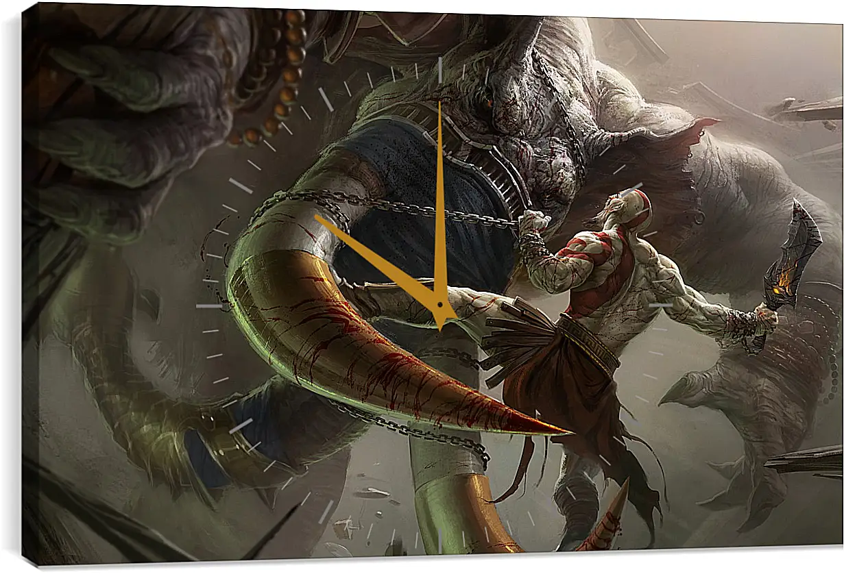 Часы картина - God Of War: Ascension
