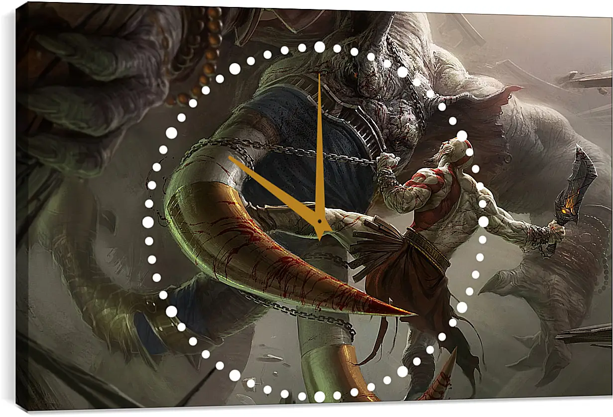 Часы картина - God Of War: Ascension
