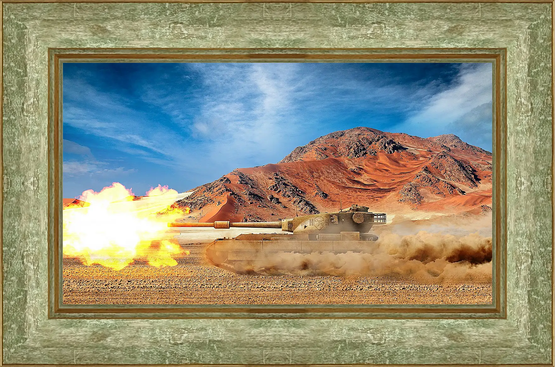Картина в раме - World Of Tanks