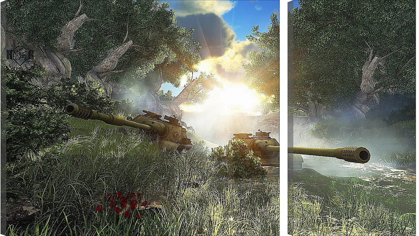 Модульная картина - World Of Tanks