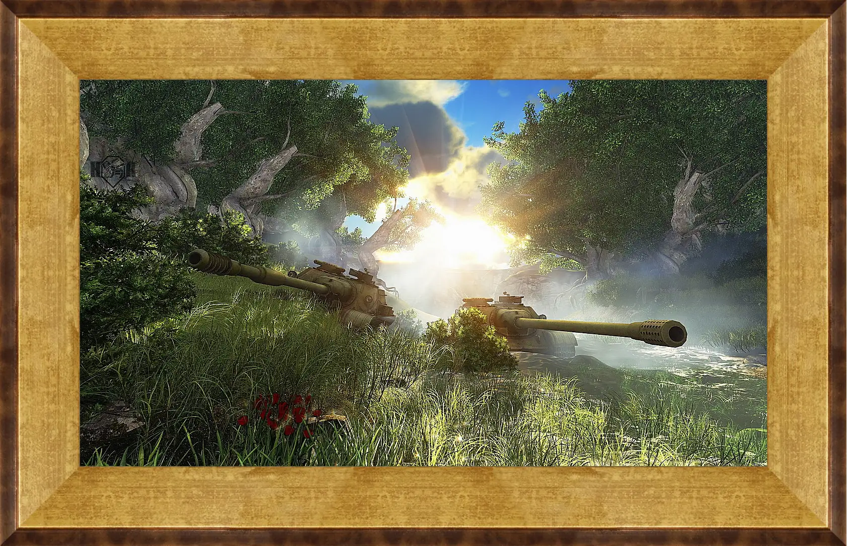 Картина в раме - World Of Tanks