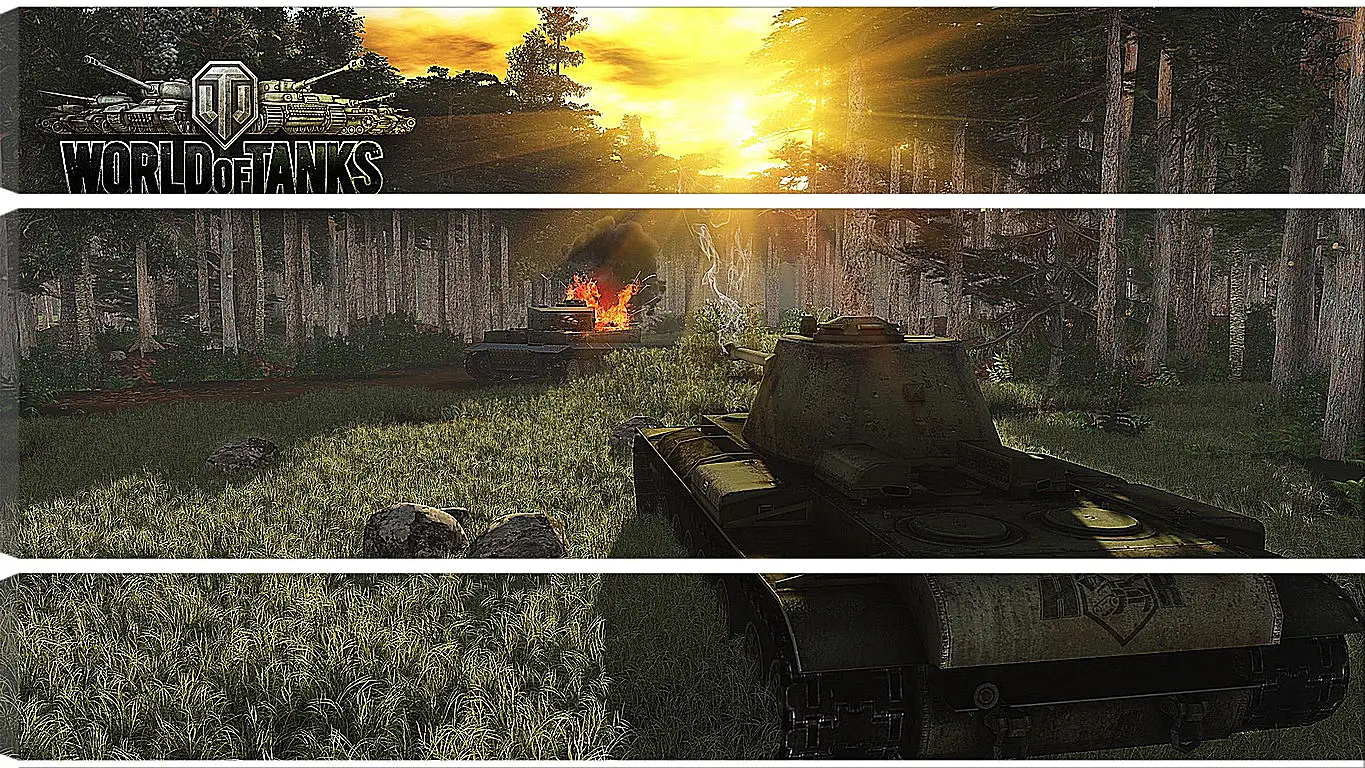 Модульная картина - World Of Tanks
