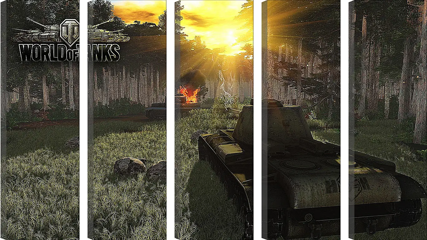 Модульная картина - World Of Tanks
