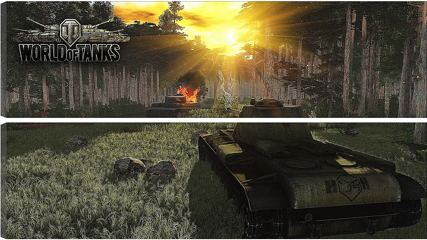 Модульная картина - World Of Tanks
