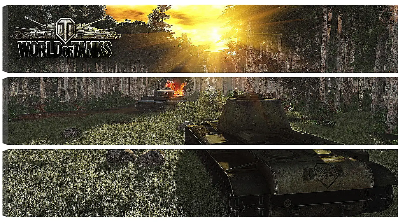 Модульная картина - World Of Tanks
