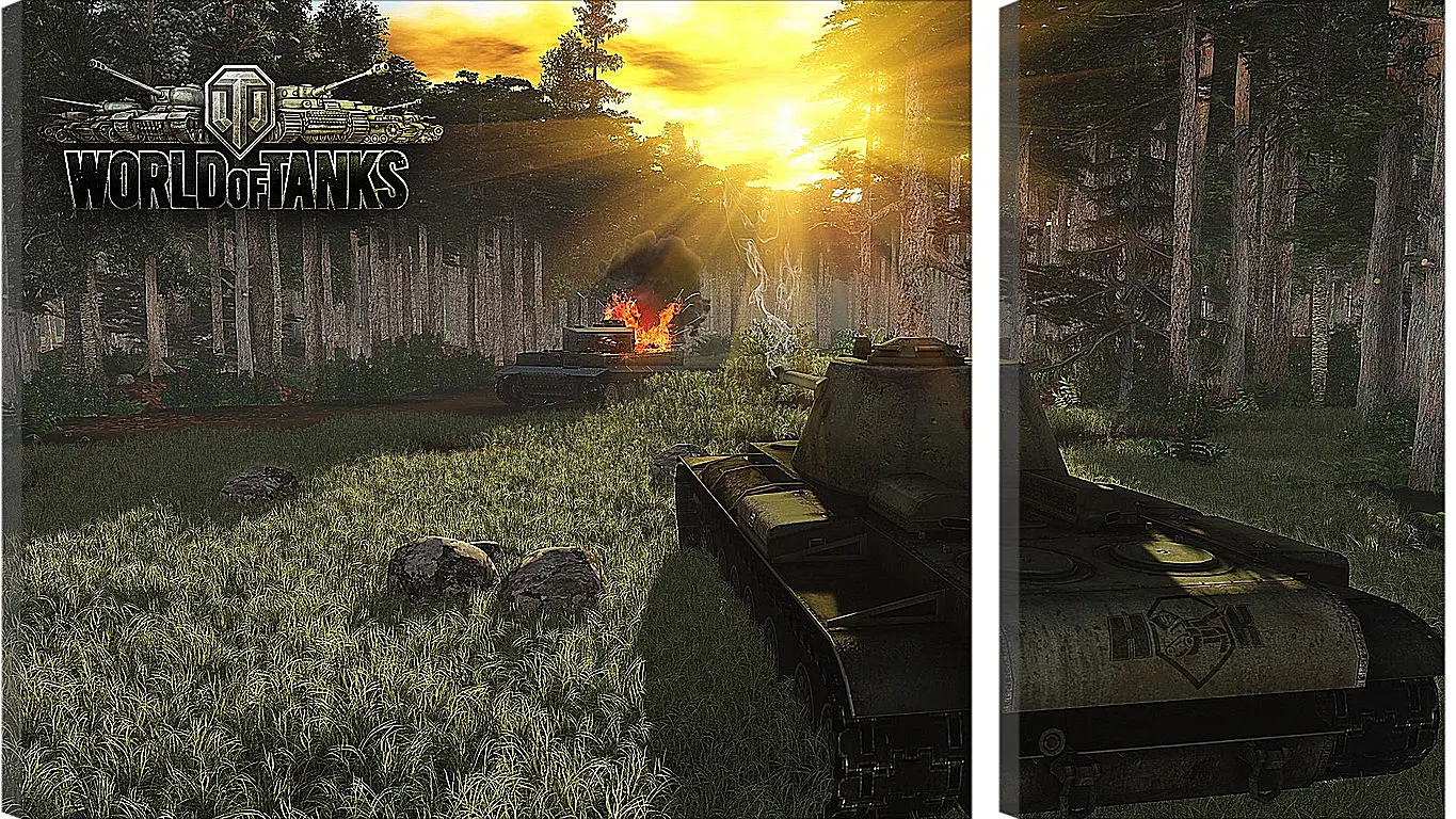 Модульная картина - World Of Tanks
