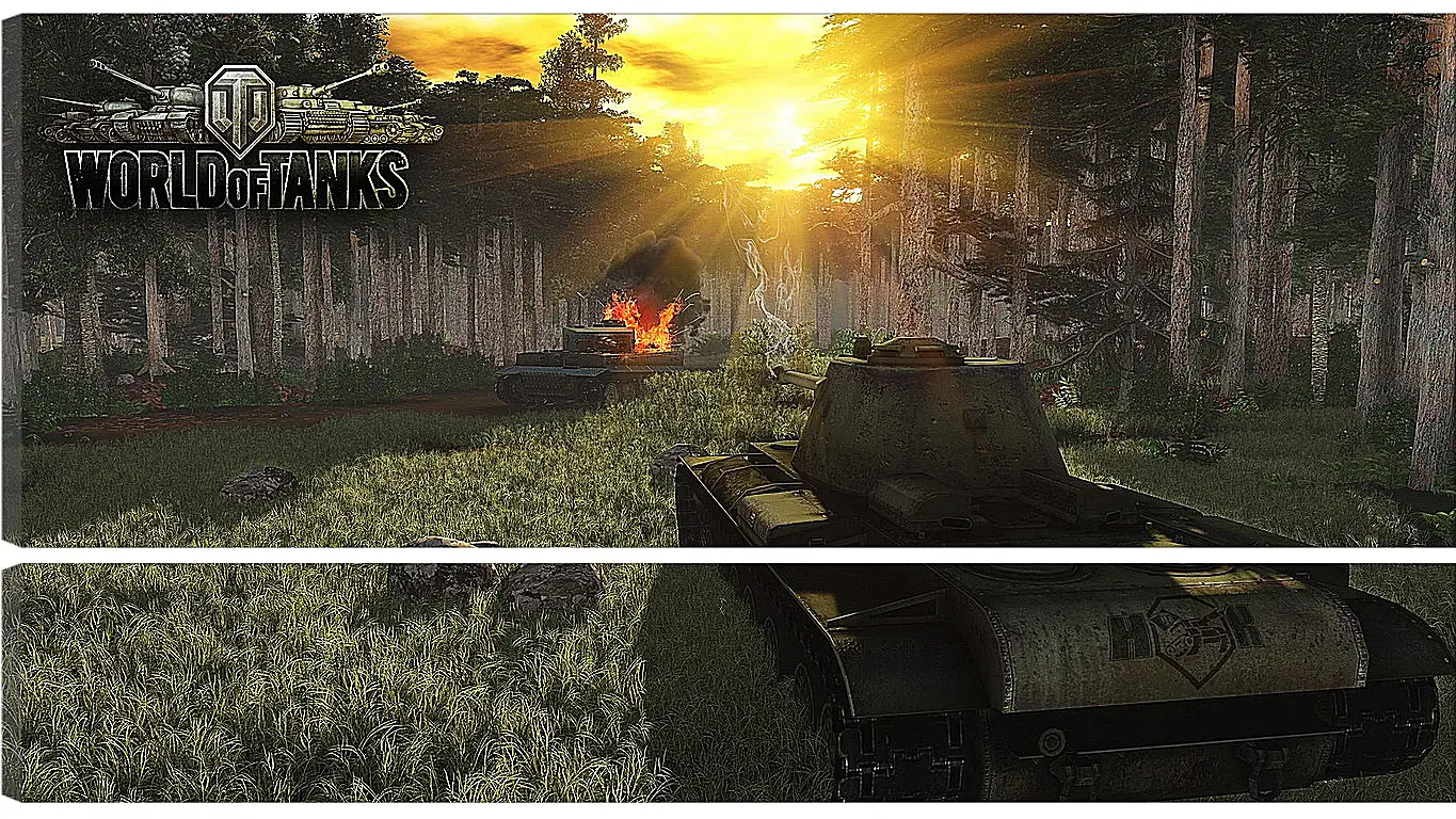 Модульная картина - World Of Tanks
