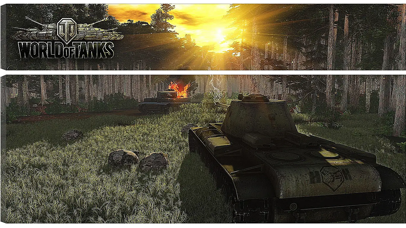 Модульная картина - World Of Tanks
