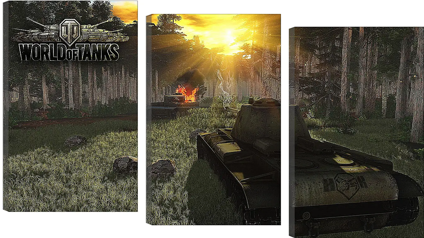 Модульная картина - World Of Tanks
