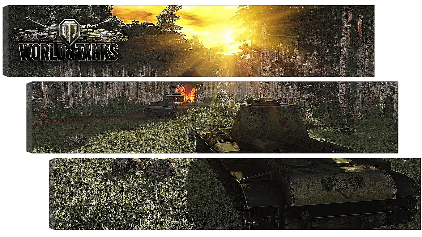 Модульная картина - World Of Tanks
