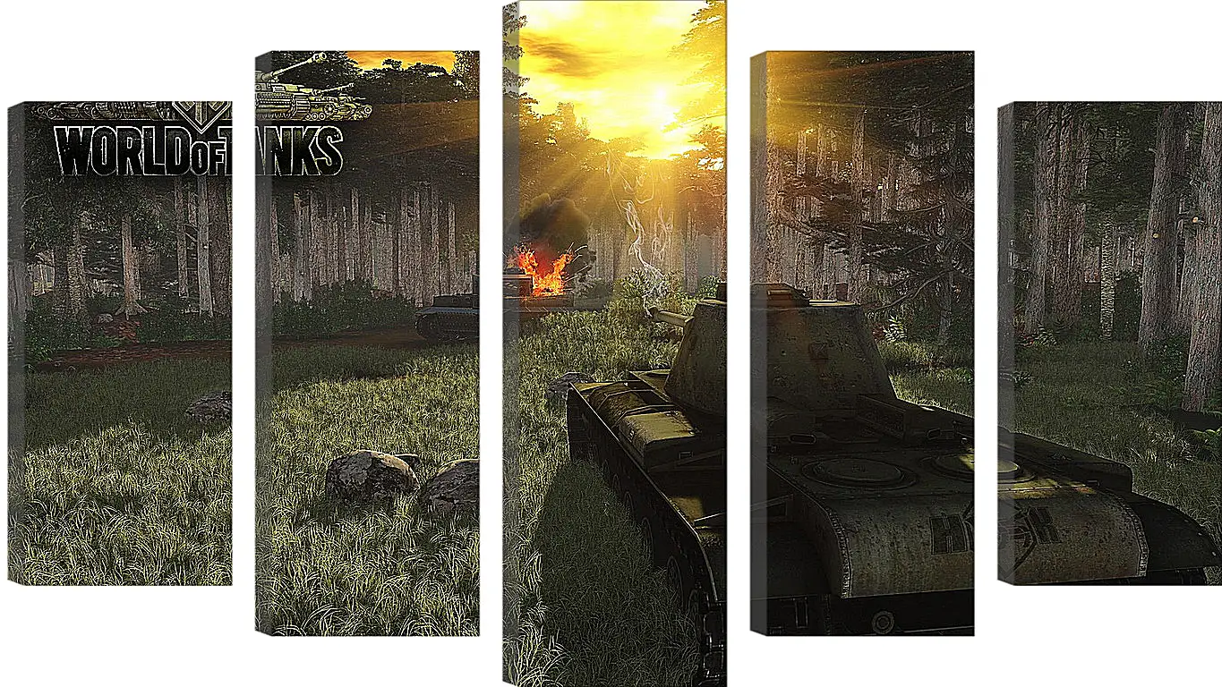 Модульная картина - World Of Tanks
