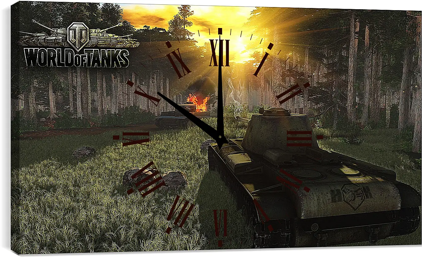 Часы картина - World Of Tanks
