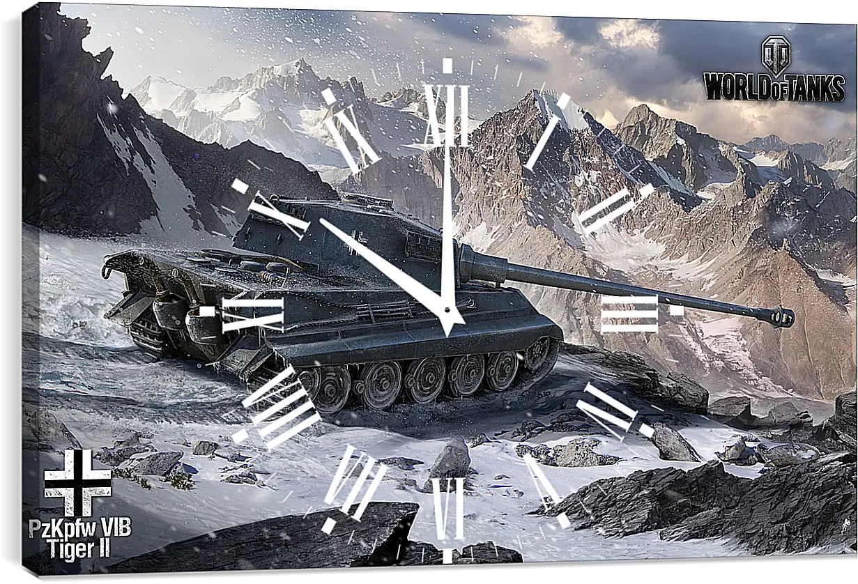 Часы картина - World Of Tanks