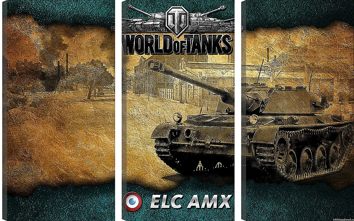 Модульная картина - World Of Tanks