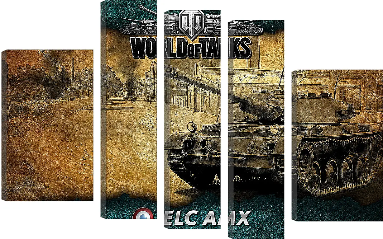 Модульная картина - World Of Tanks