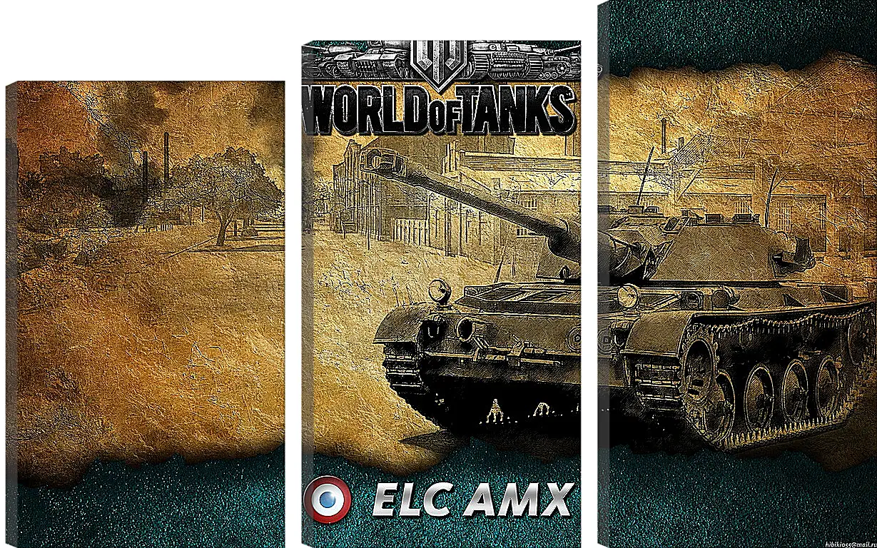 Модульная картина - World Of Tanks