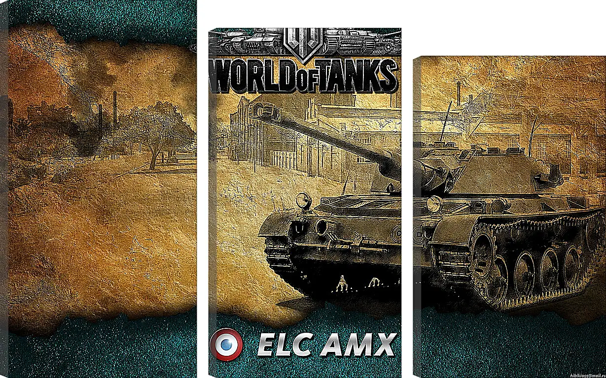 Модульная картина - World Of Tanks