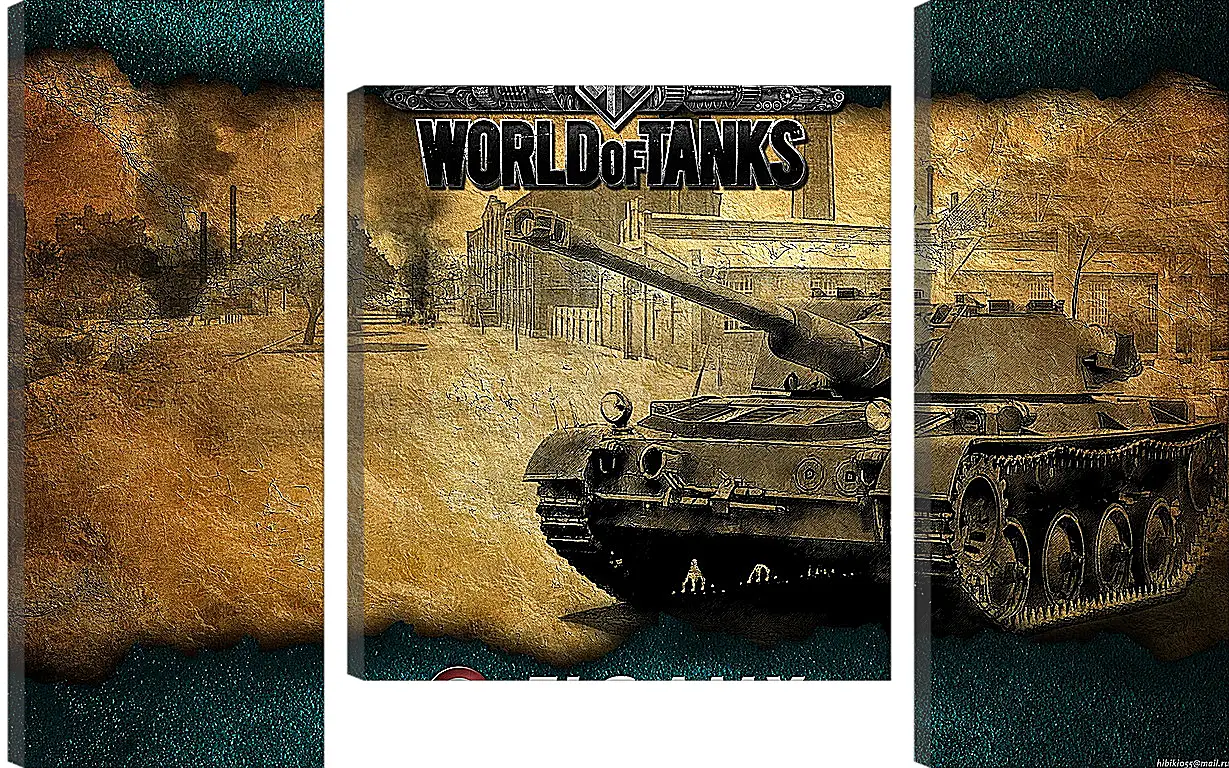 Модульная картина - World Of Tanks