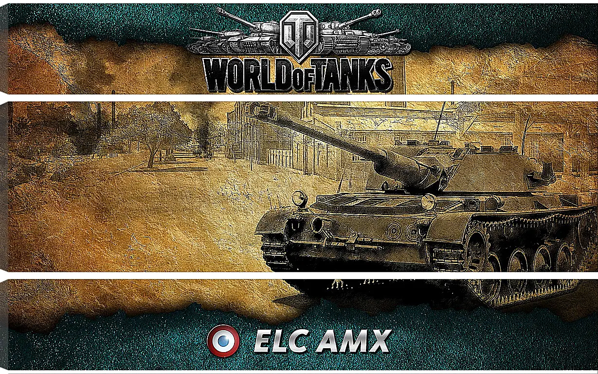 Модульная картина - World Of Tanks