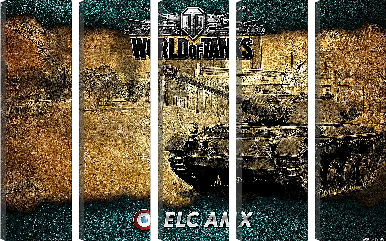 Модульная картина - World Of Tanks