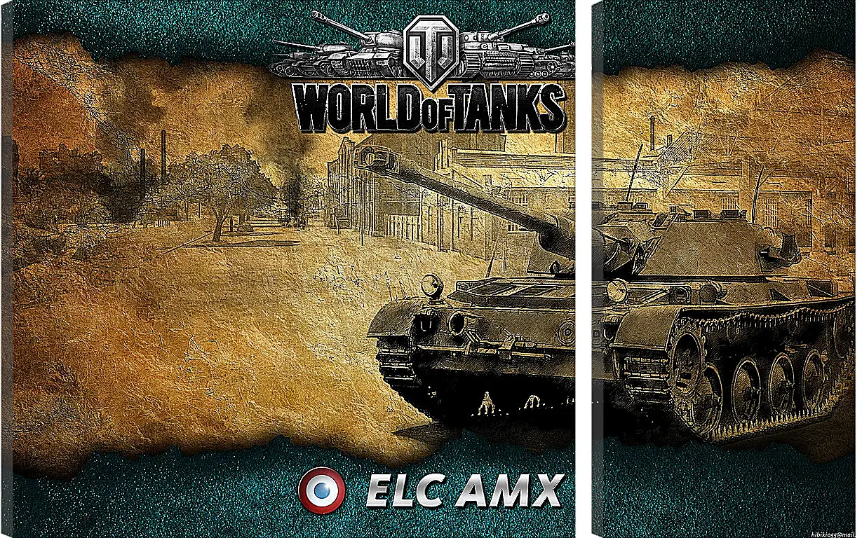 Модульная картина - World Of Tanks