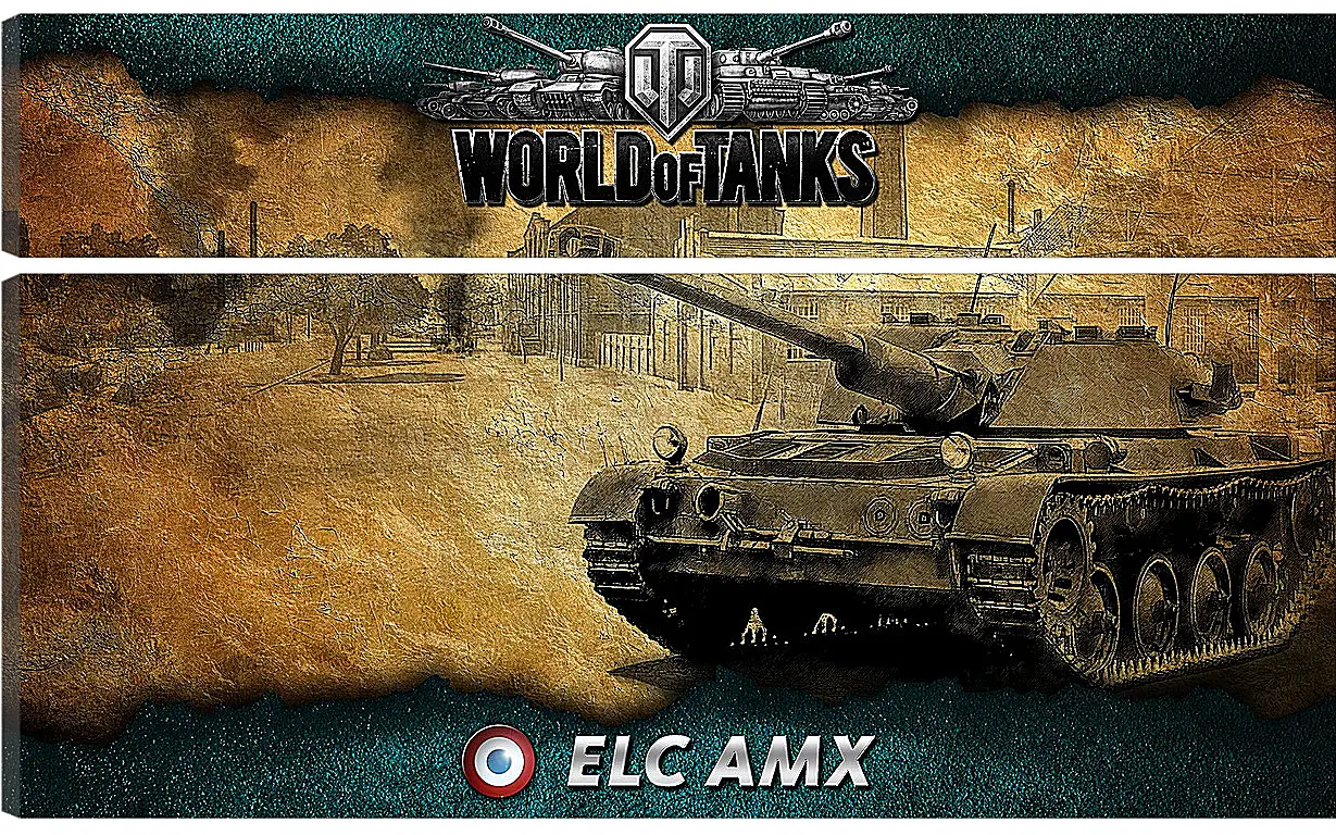 Модульная картина - World Of Tanks