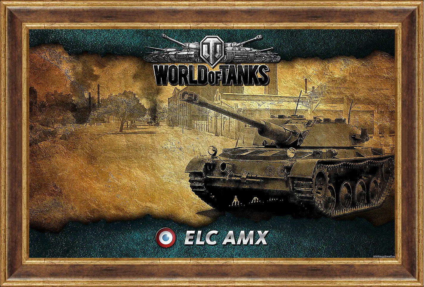 Картина в раме - World Of Tanks