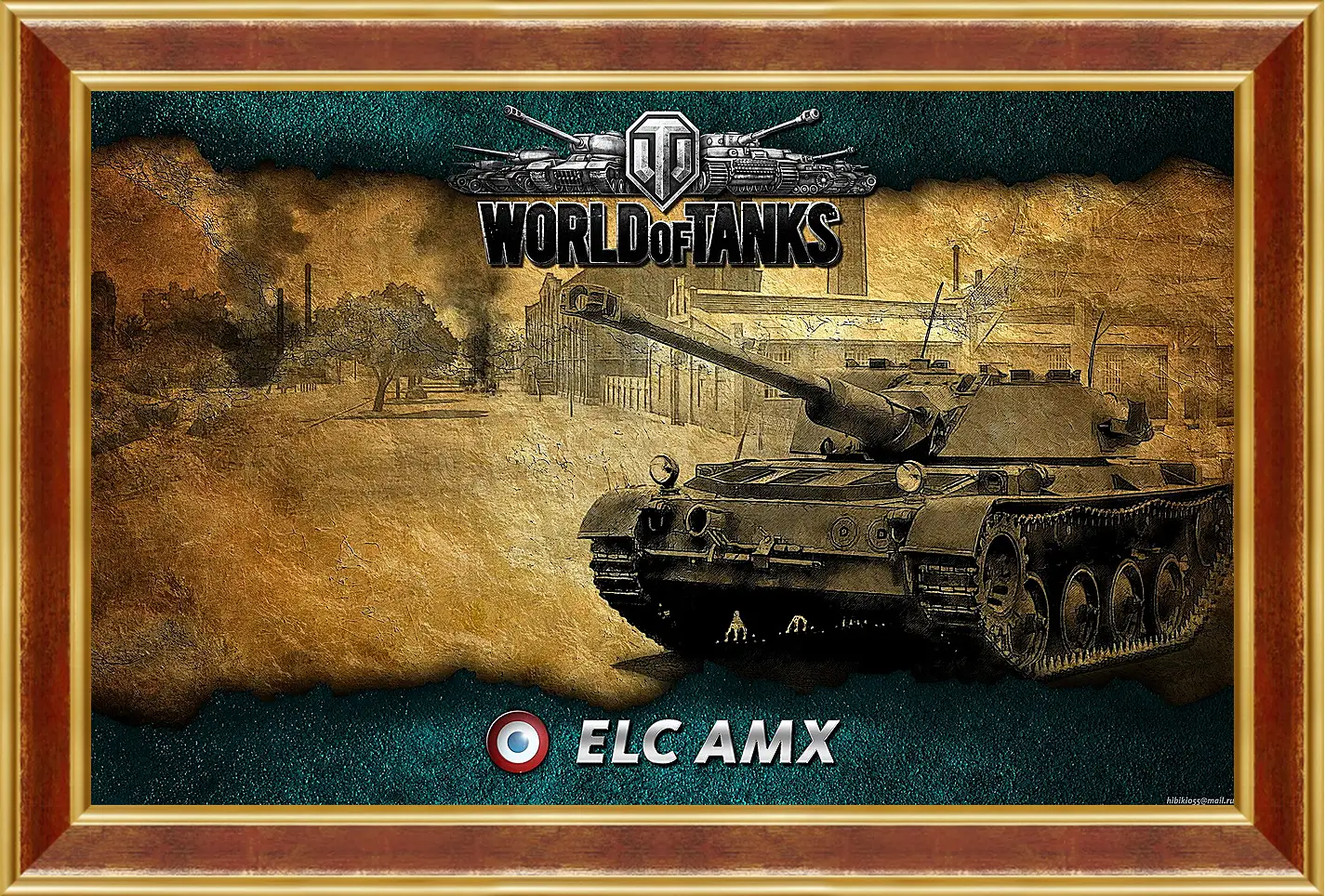 Картина в раме - World Of Tanks