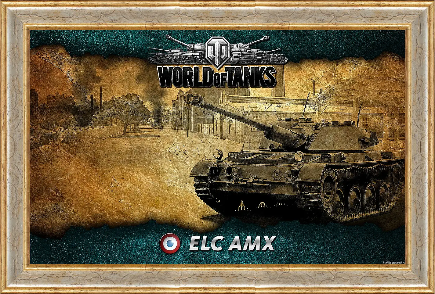 Картина в раме - World Of Tanks