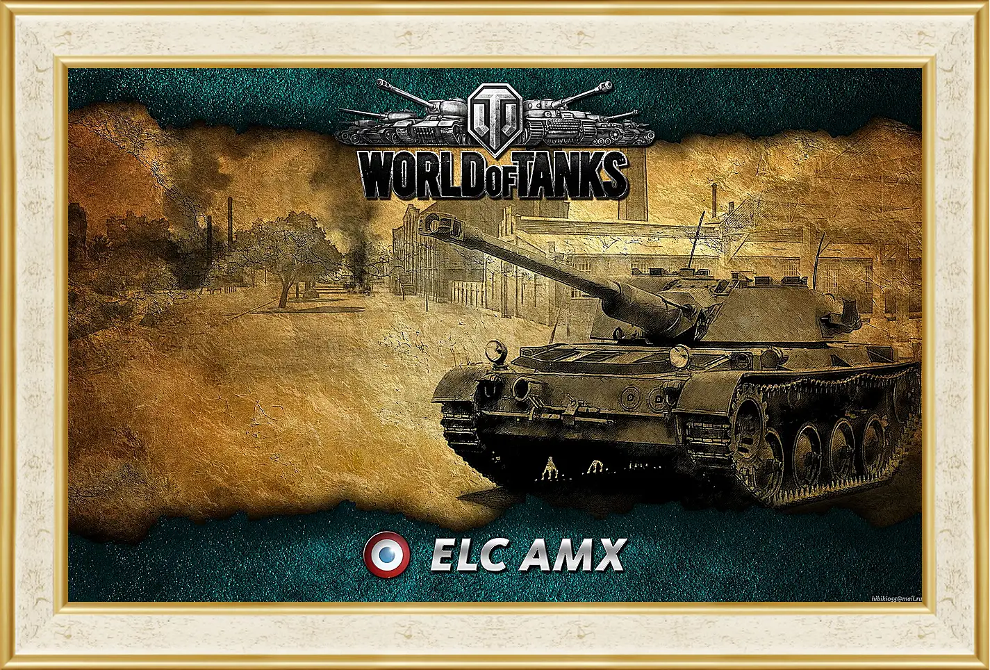 Картина в раме - World Of Tanks