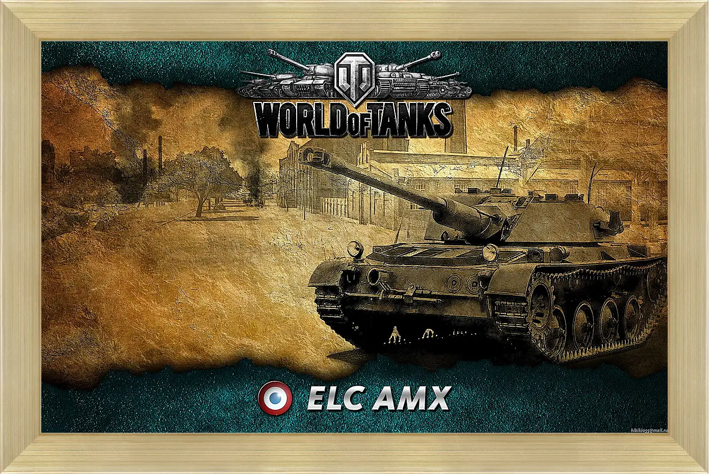 Картина в раме - World Of Tanks