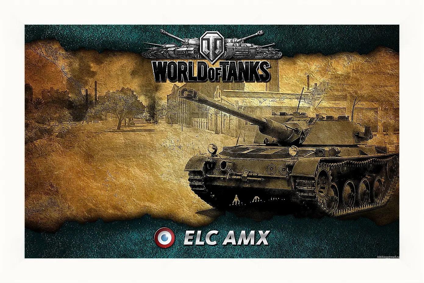 Картина в раме - World Of Tanks