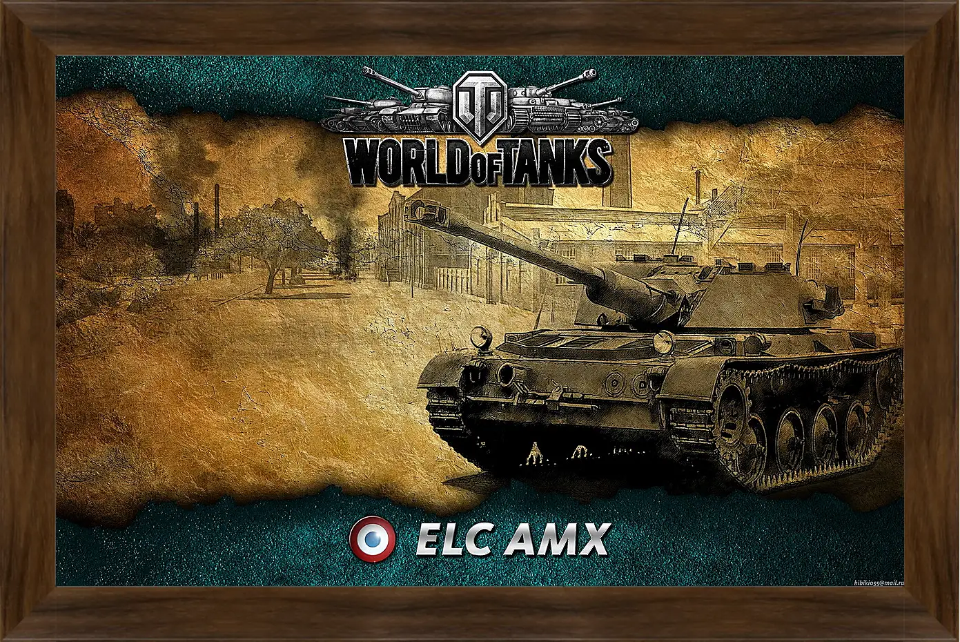 Картина в раме - World Of Tanks