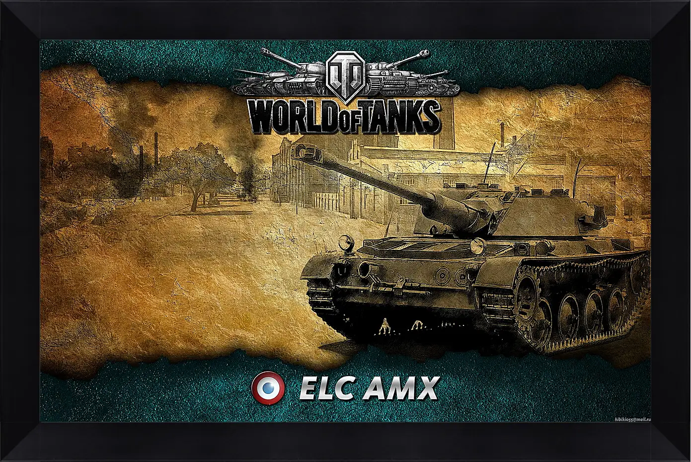 Картина в раме - World Of Tanks