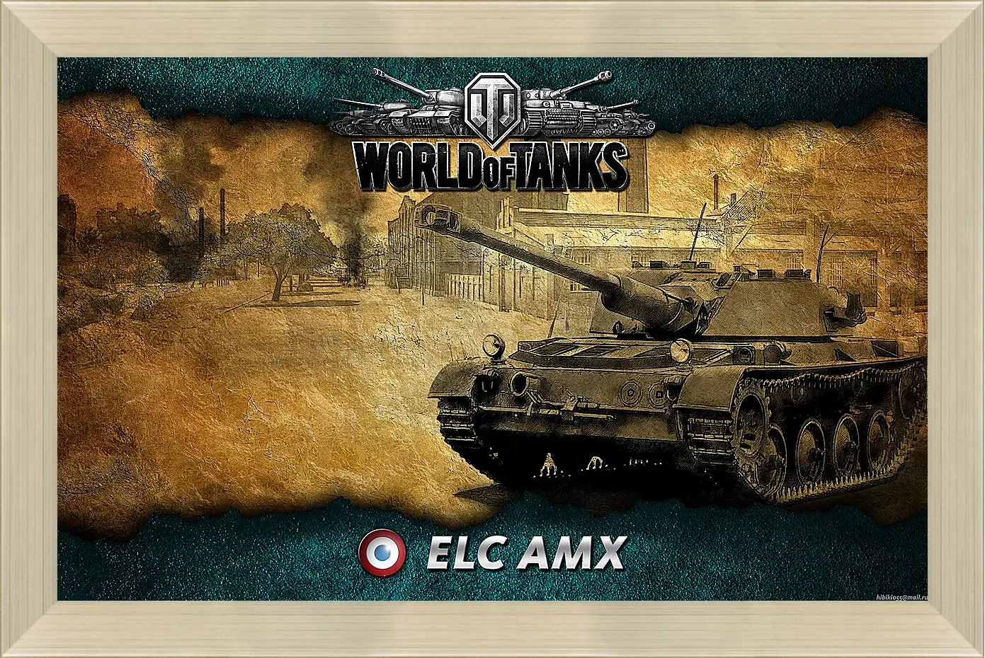 Картина в раме - World Of Tanks