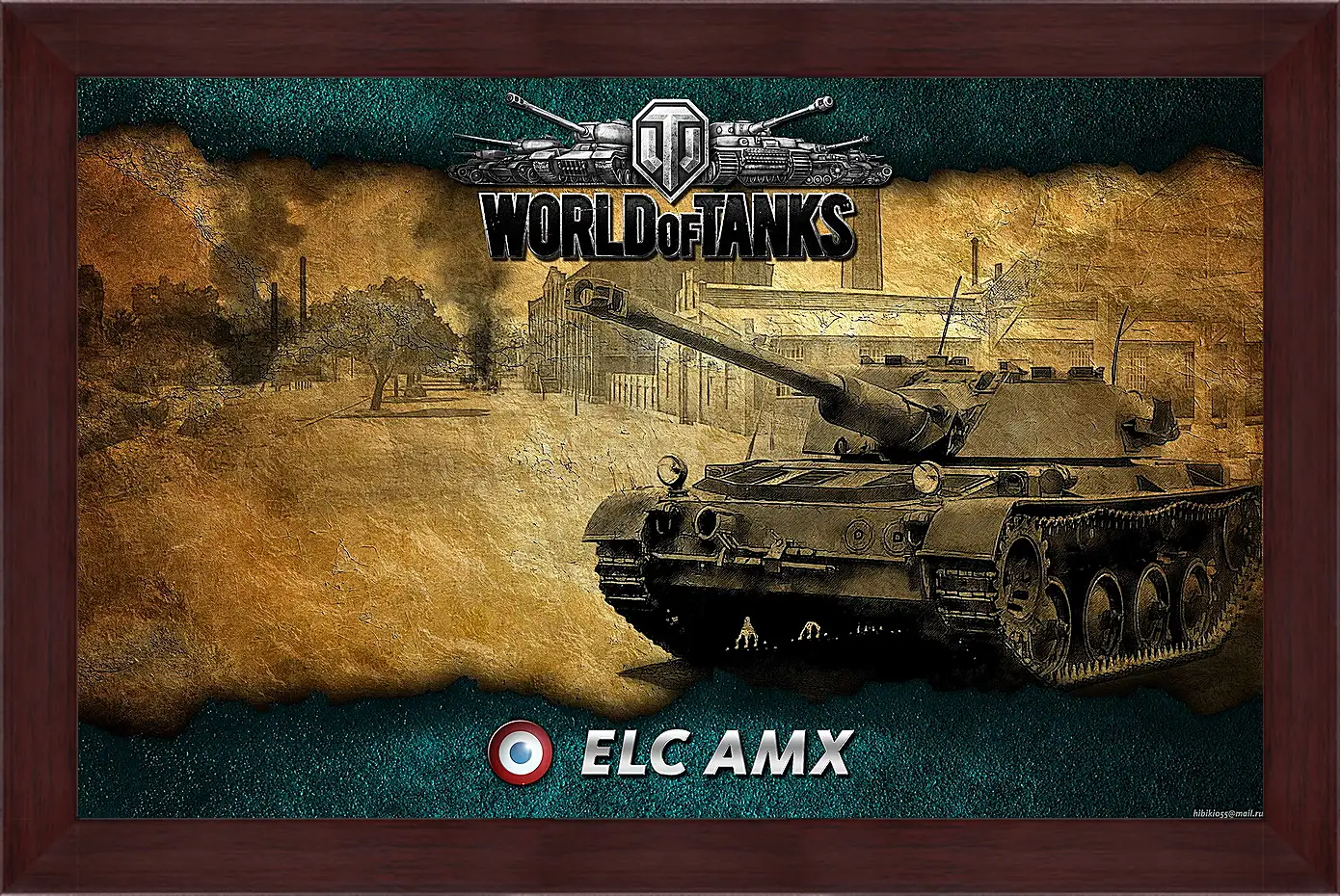 Картина в раме - World Of Tanks